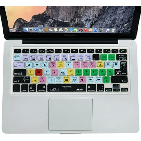 For Apple Final Cut Pro X Hotkey Silicone Keyboard Cover Skin For Macbook Pro 13